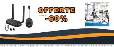 Transmittere e Ricevitore Wireless 4K Plug and Play 164FT