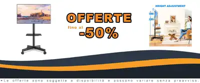 Stand TV Mobile 23-65 Pollici Vesa Adattivo