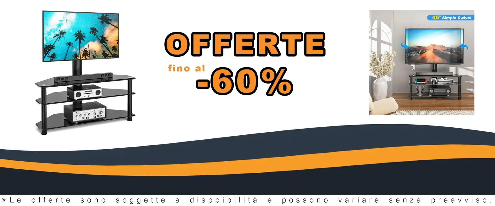 Supporto da tavolo per TV 32-70 pollici