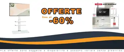Stante e-commerce TV stand 32-70 Pollici Adattabile Tilt Multieffetto