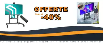 Supporto Elevabile Onkron TS1991E-B Vesa Trolley TV