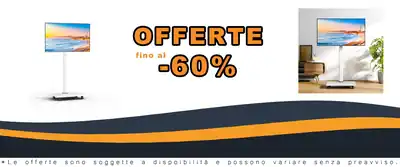 TV Mobile Trolley con Ruote 26-70 Pollici Supporta 40kg