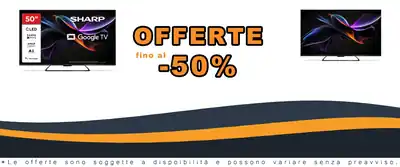 Sharp 50HR7365E Google TV 50 Pollici UHD Frameless